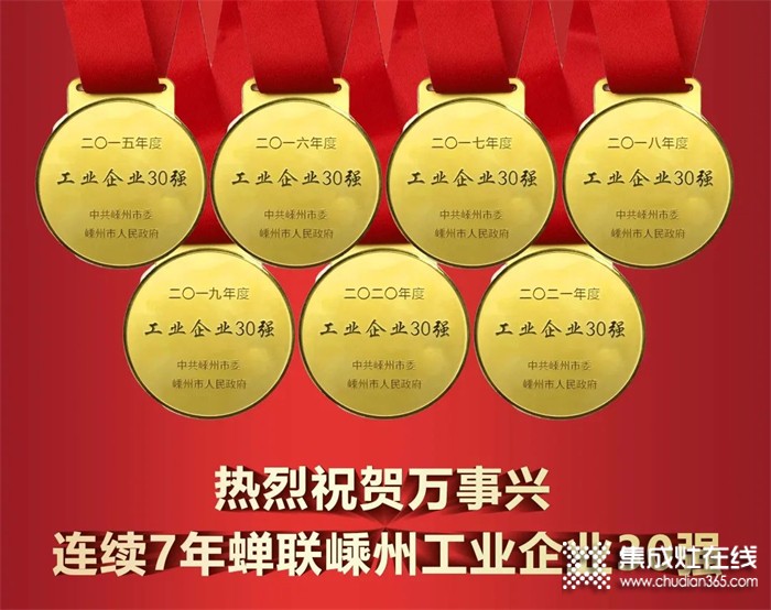 連續(xù)7年蟬聯(lián)“嵊州工業(yè)企業(yè)30強(qiáng)”，萬事興彰顯領(lǐng)航實(shí)力