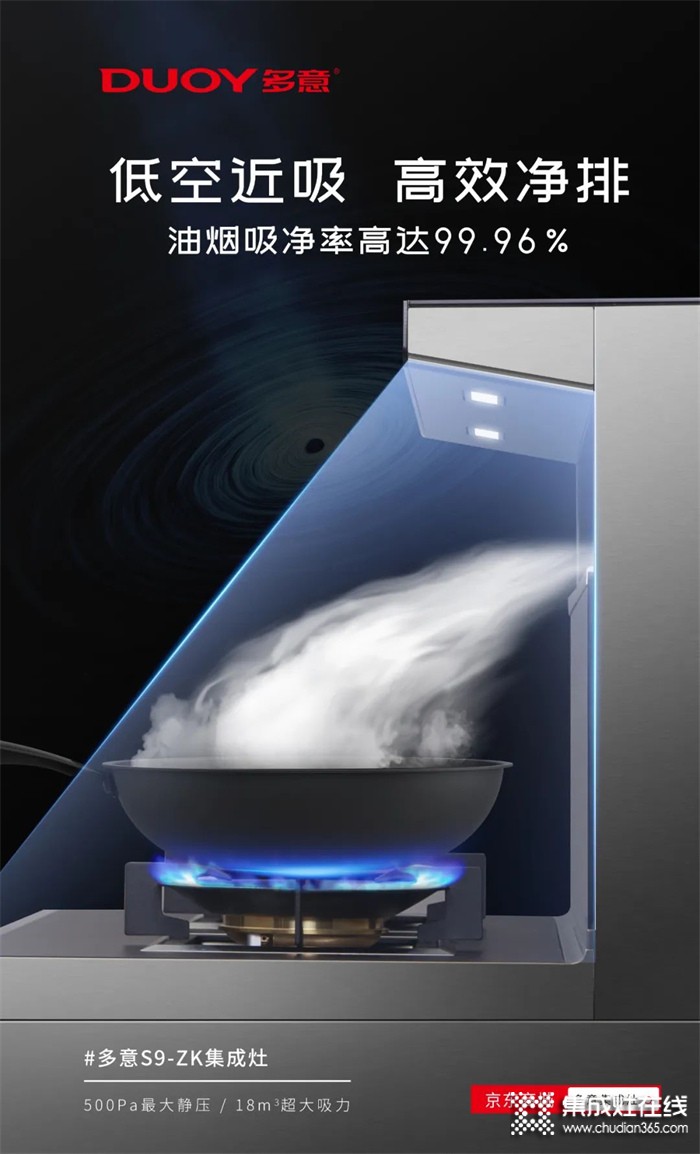 多意集成灶：一款能與櫥柜百搭的神仙電器