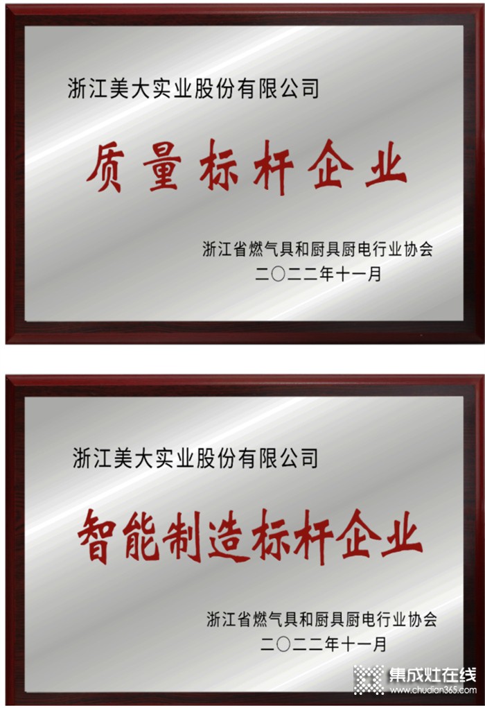 2022浙燃廚協(xié)會年會，浙江美大重磅斬獲“智能制造標(biāo)桿企業(yè)”等多項行業(yè)殊榮！